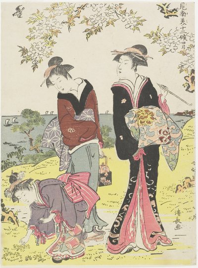 April by Torii Kiyonaga